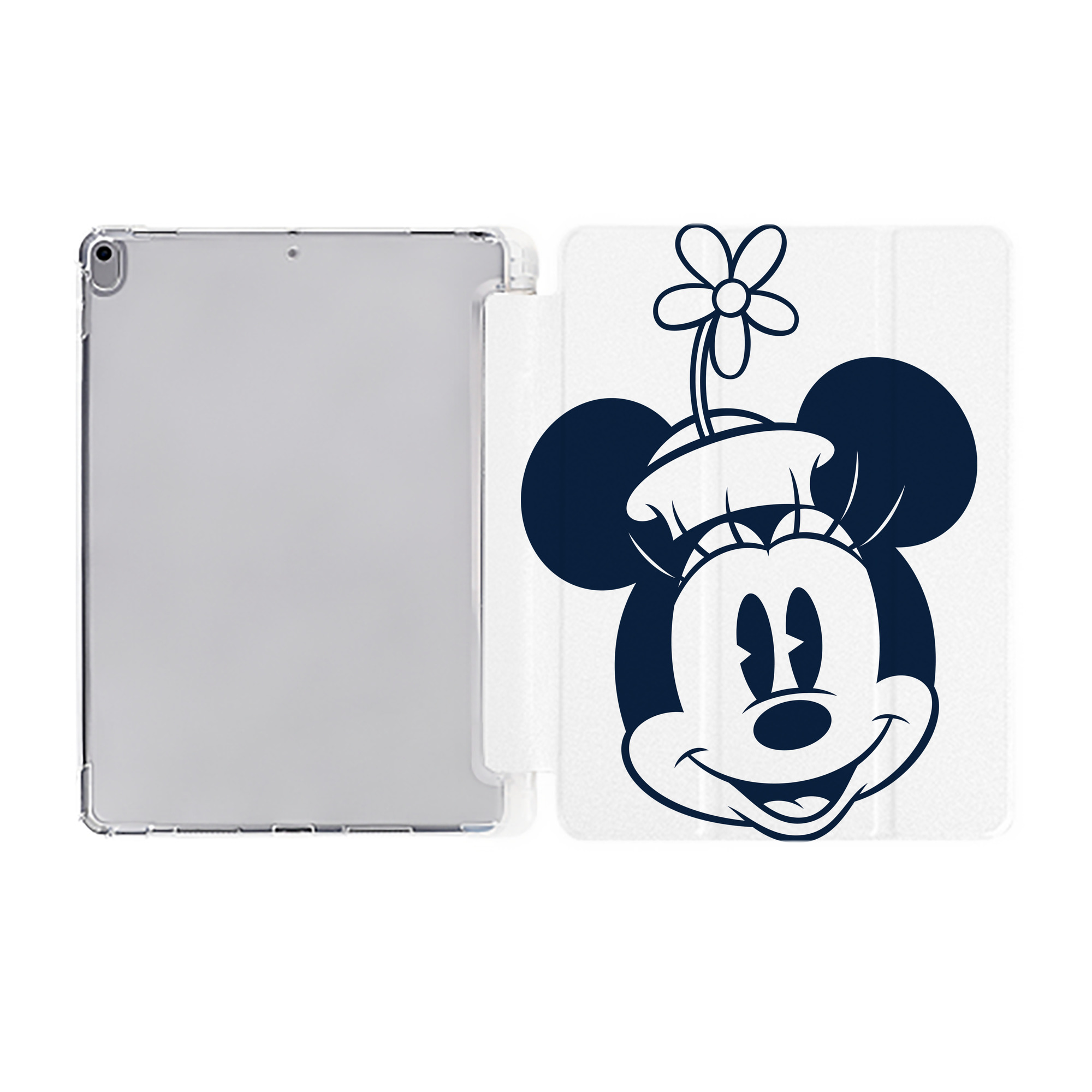 （画像用） ミッキーマウス Mickey Mouse IPad ケース ペン収納付き 三つ折りスタンド PUレザー×シリコン 対応機種9.5/10.5/10.9インチ